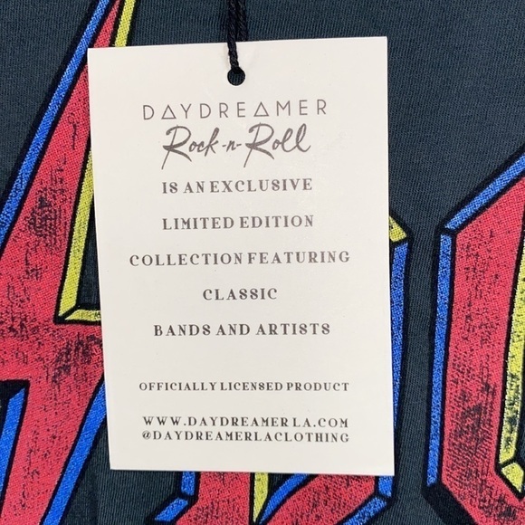 Daydreamer AC/DC shirt small‎ NEW roll hem ACDC - Picture 5 of 7